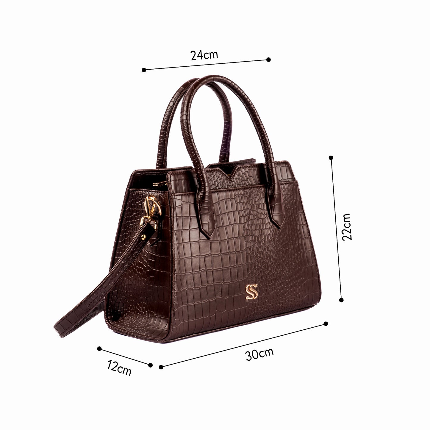 Mahogany Mystique Poise Handbag