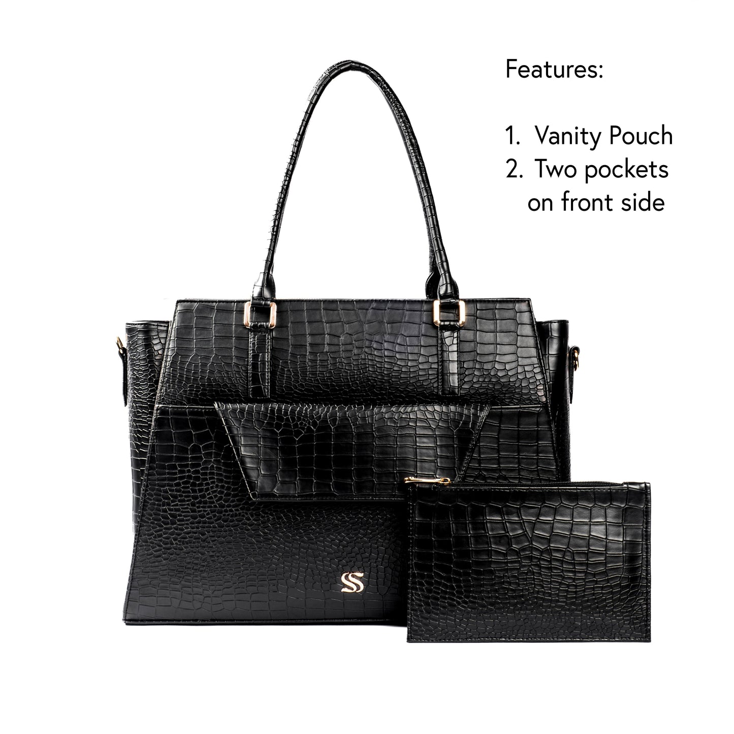 Charcoal Chic Grande Tote bag for 17" laptop