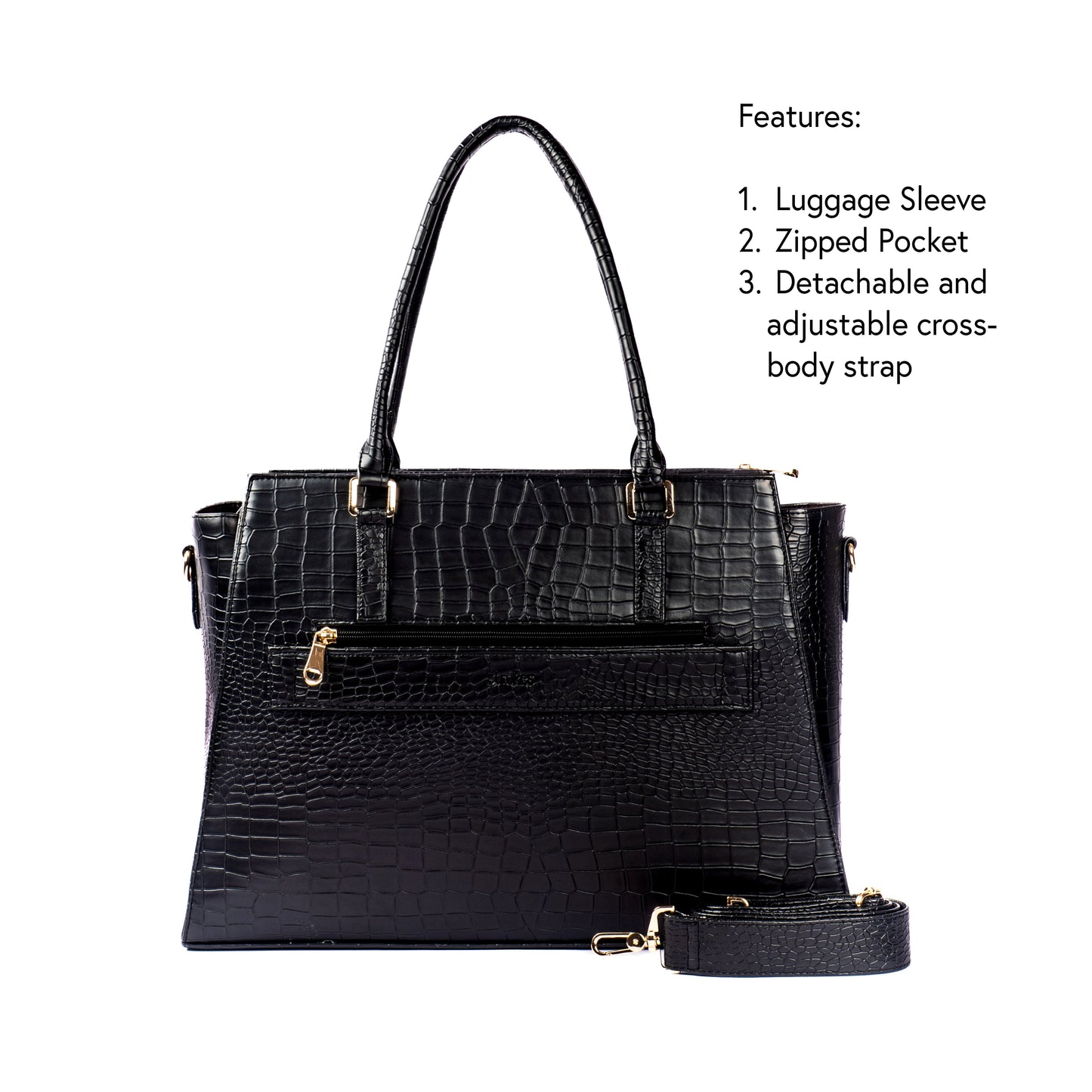 Charcoal Chic Grande Tote bag for 17" laptop