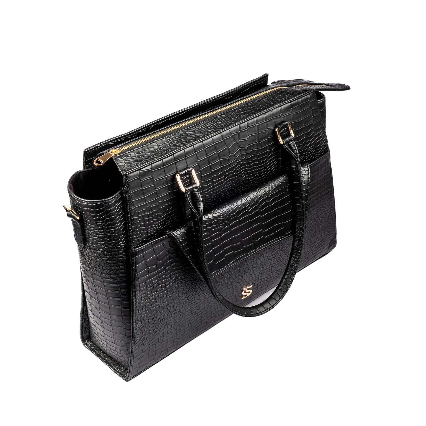 Charcoal Chic Grande Tote bag for 17" laptop