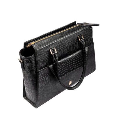 Charcoal Chic Grande Tote bag for 17" laptop