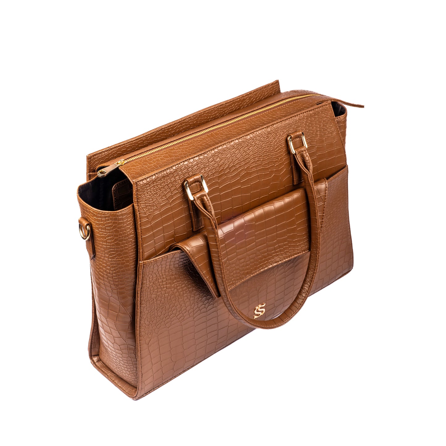 Mocha Elegance Grande Tote bag for 17" laptop