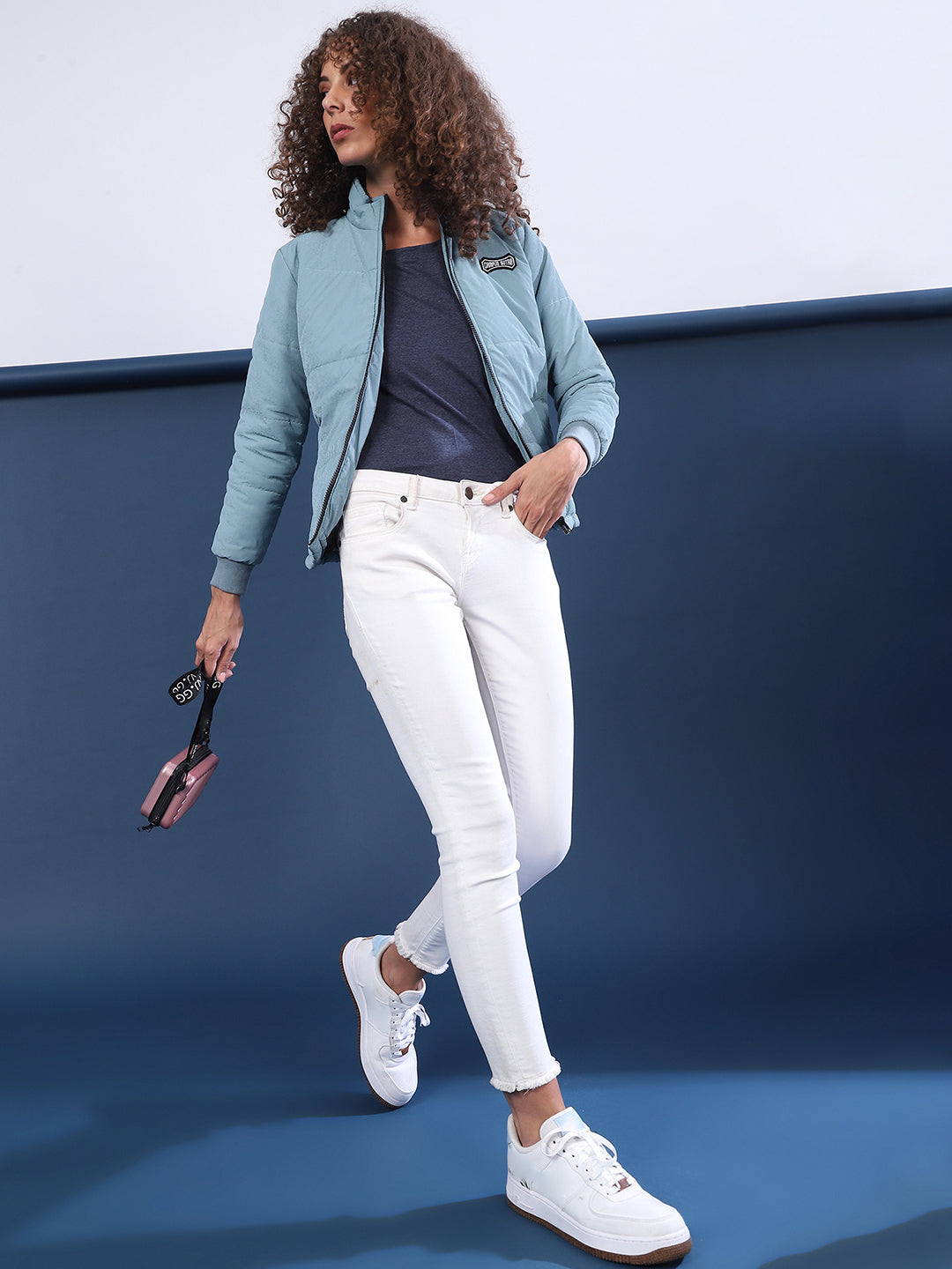 Zip-Front Puffer Jacket