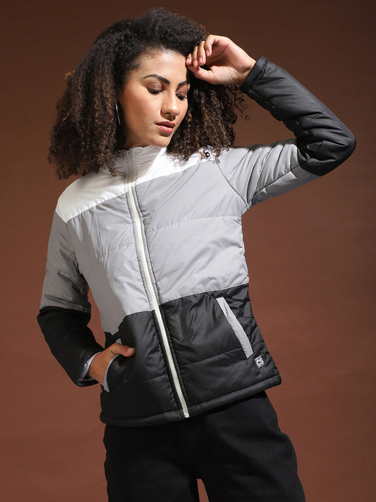 Colorblock Bomber Jacket