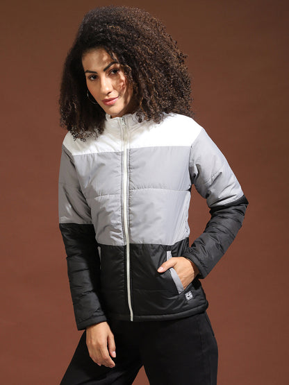 Colorblock Bomber Jacket