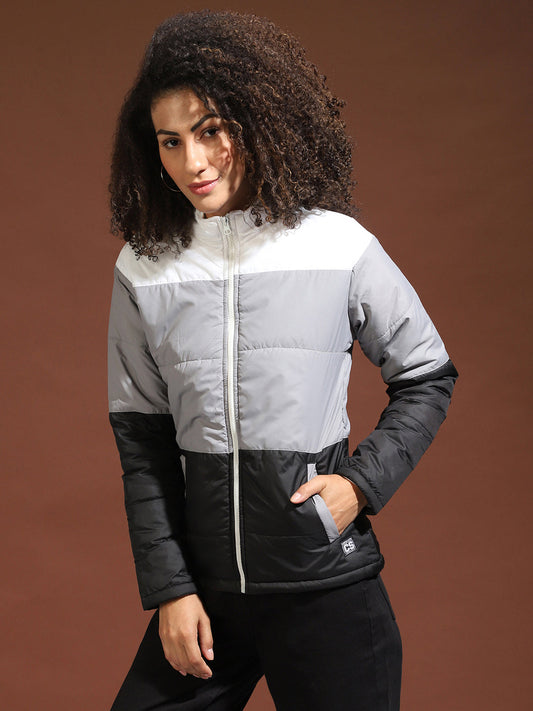 Colorblock Bomber Jacket