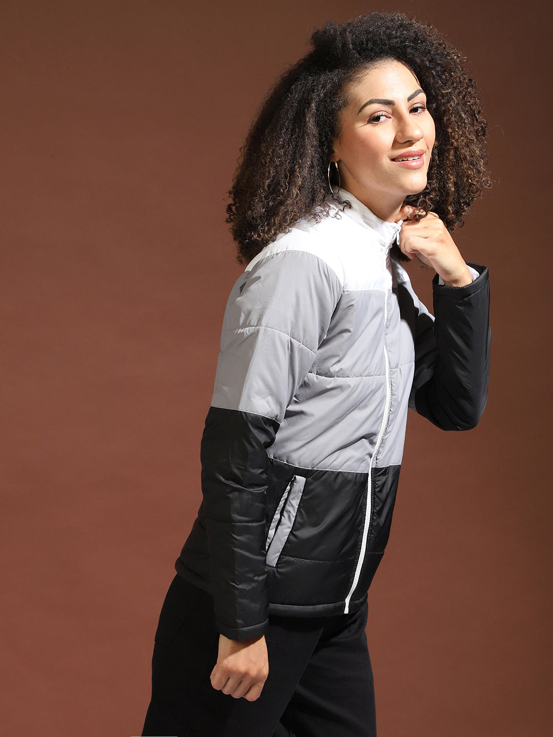 Colorblock Bomber Jacket