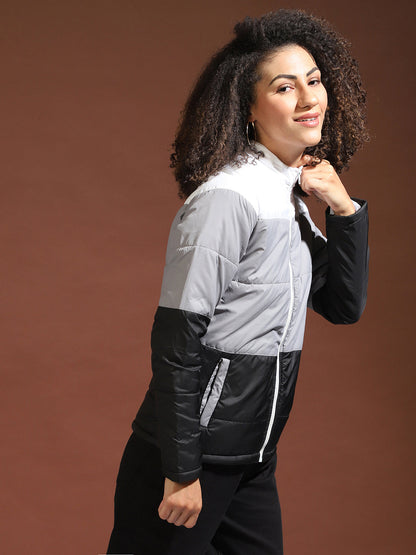 Colorblock Bomber Jacket