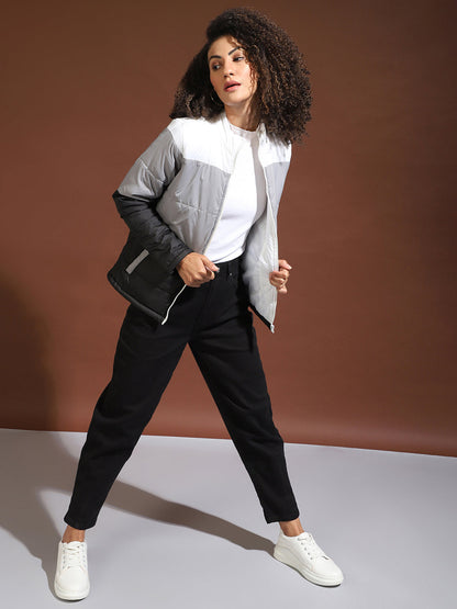 Colorblock Bomber Jacket