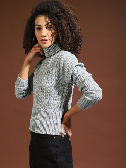 Cable-Knit Pullover Sweater