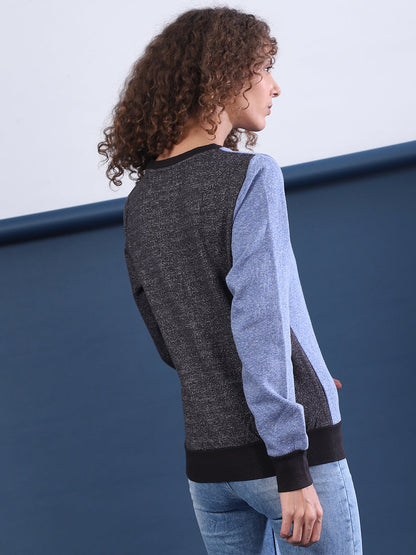 Contrast Panel Sweatshirt