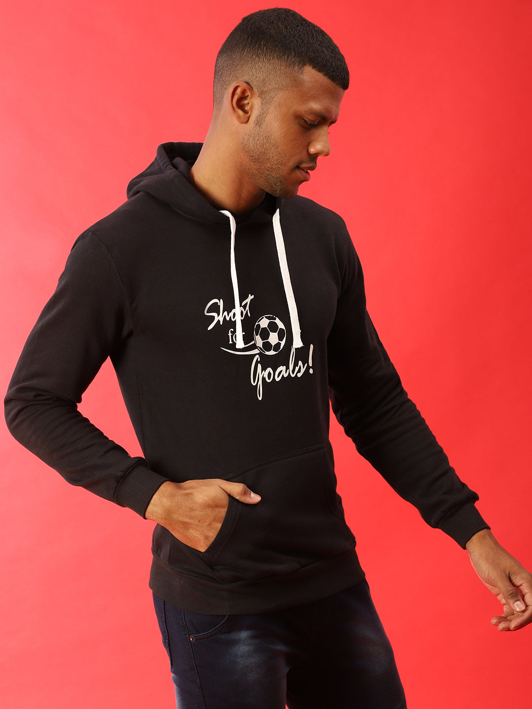 Shoot For Goals Hoodie With Kangaroo Pocket