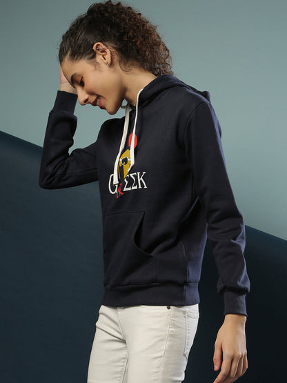 Greek Hoodie With Kangaroo Pocket