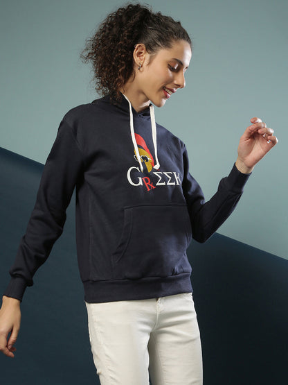 Greek Hoodie With Kangaroo Pocket