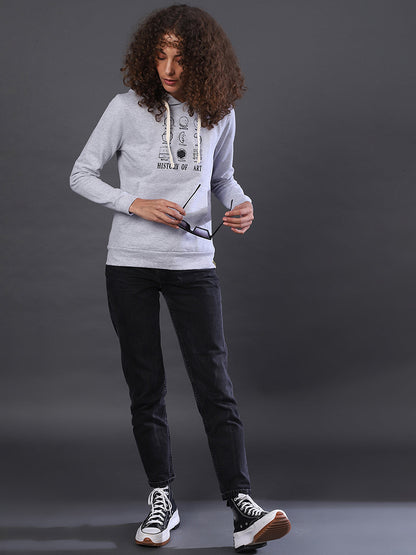 Front Pocket Printed Hoodie