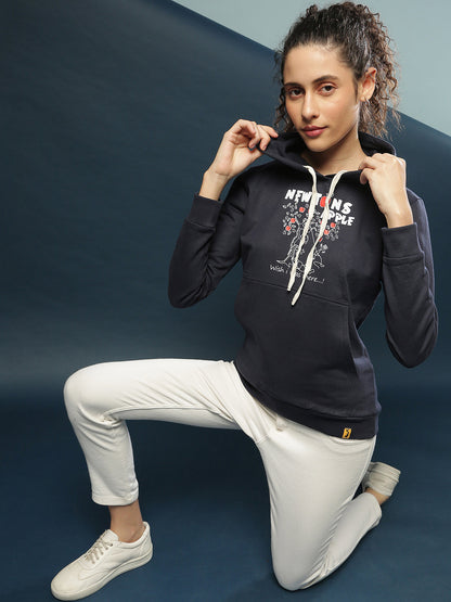 Front Pocket Printed Hoodie