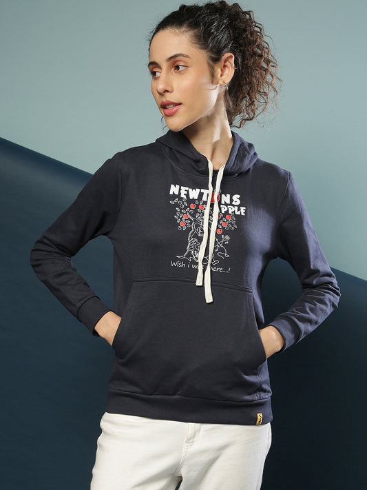 Front Pocket Printed Hoodie