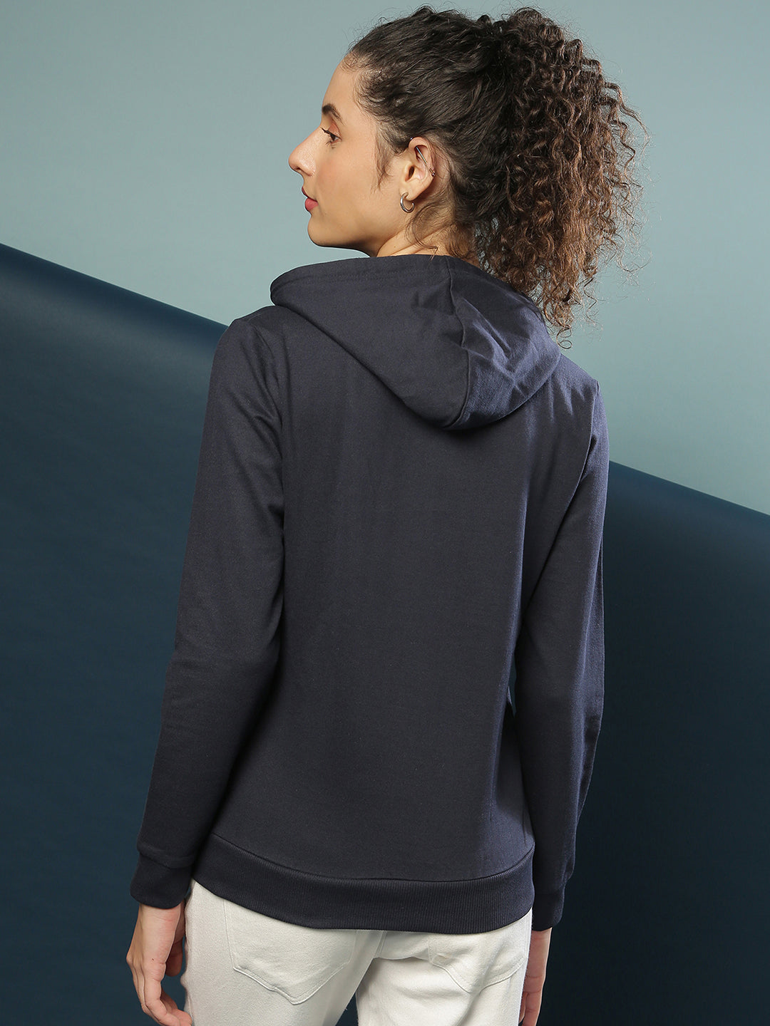 Front Pocket Printed Hoodie