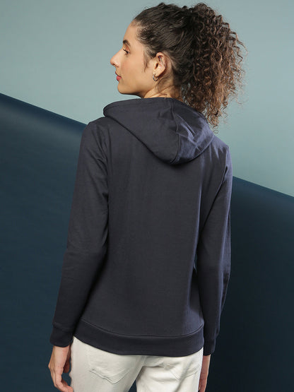 Front Pocket Printed Hoodie