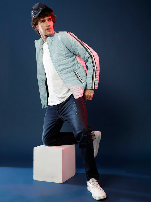 High Neck Quilted Jacket