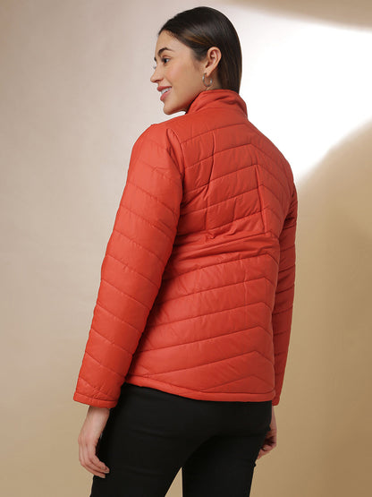 High Neck Quilted Jacket
