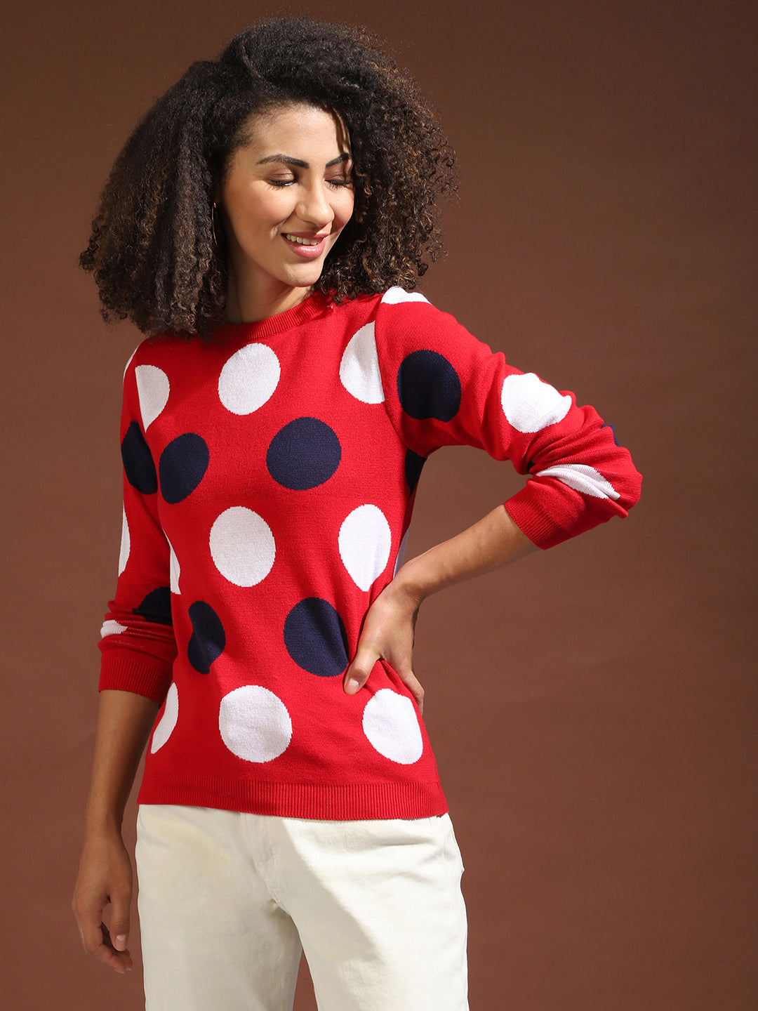 Polka Dots Winter Sweater