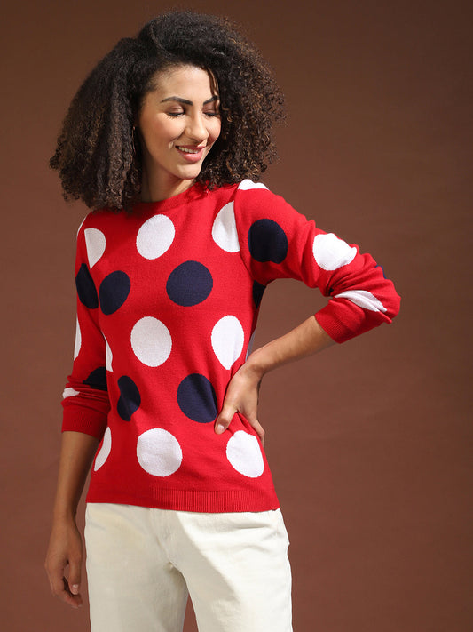 Polka Dots Winter Sweater