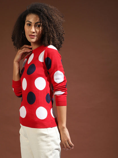 Polka Dots Winter Sweater