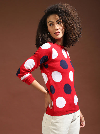 Polka Dots Winter Sweater