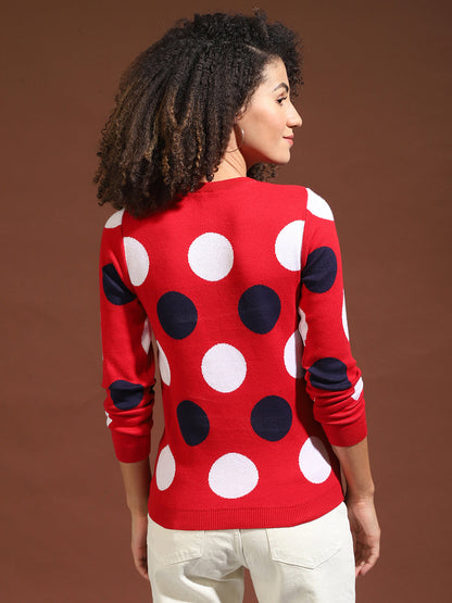 Polka Dots Winter Sweater