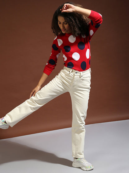 Polka Dots Winter Sweater