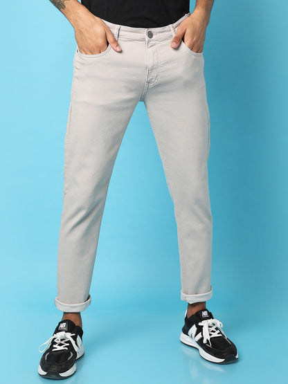Rolled Hem Denim Jeans