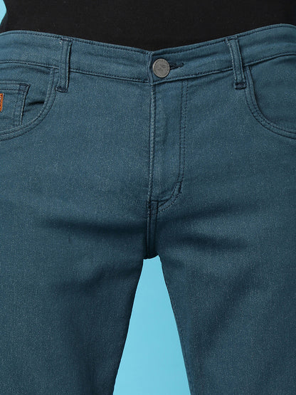 Rolled Hem Denim Jeans