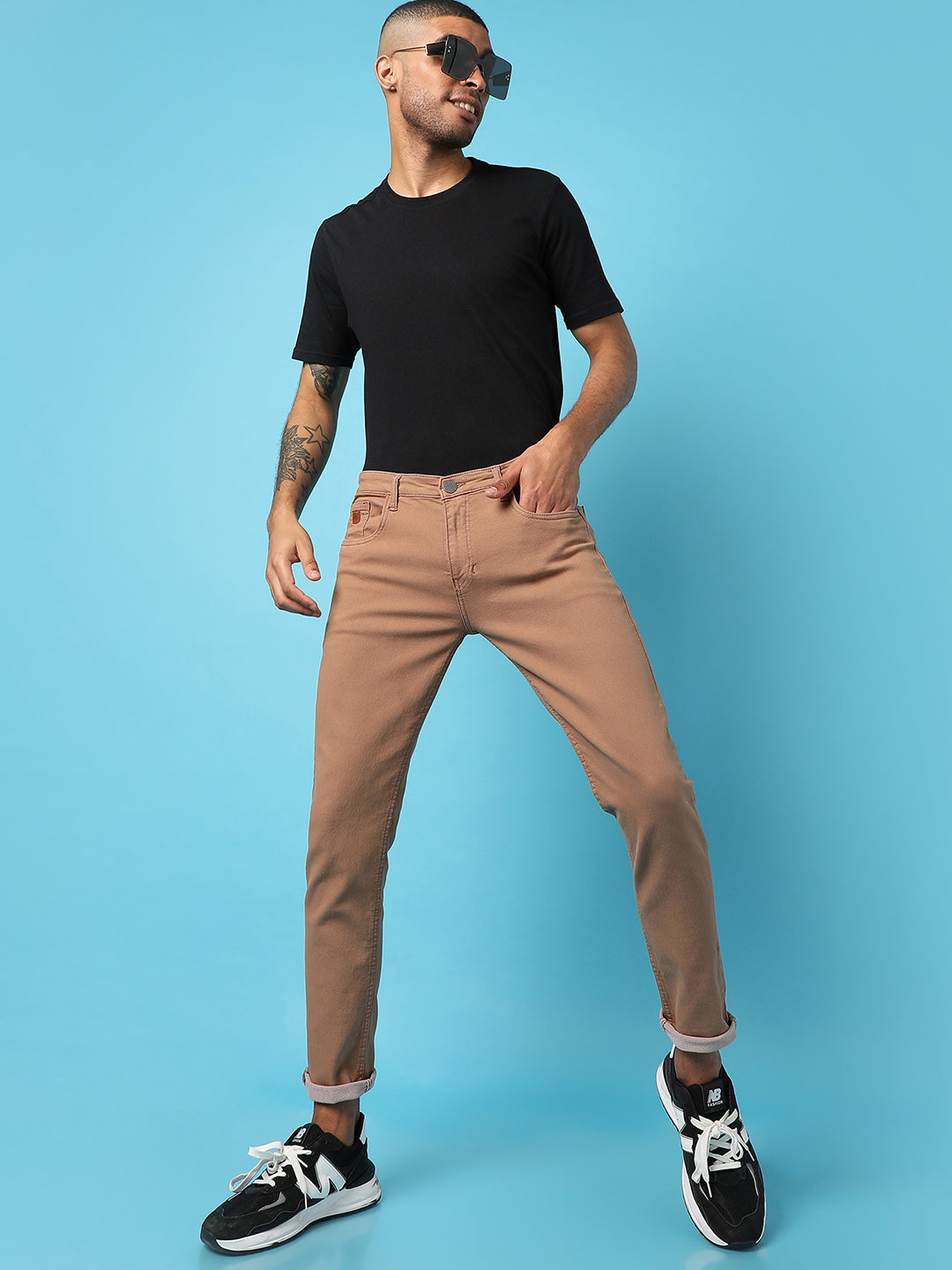 MENâ€™S SOLID WHITE WASHED DENIM JEANS SLIM FIT FOR CASUAL WEAR