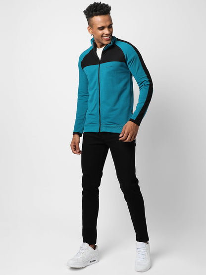 Zip-Front Jacket With Contrast Detail