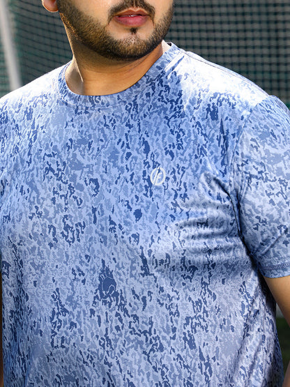 Abstract Print Activewear T-Shirt