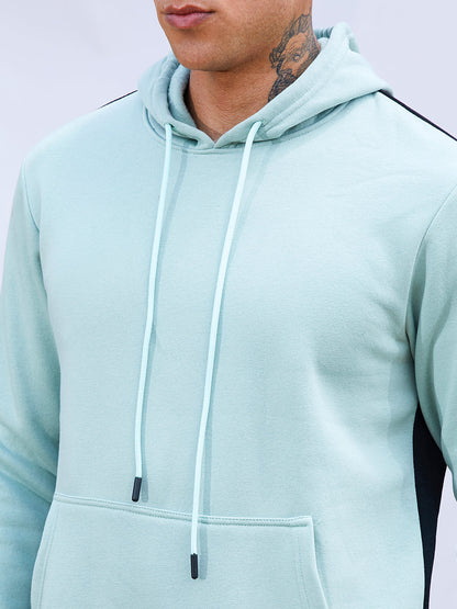 Pullover Hoodie With Contrast Back