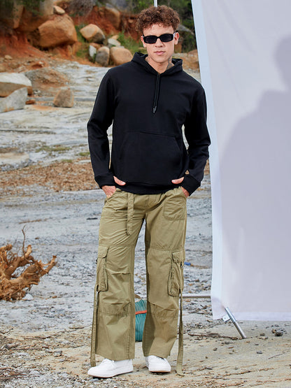 Solid Pullover Hoodie
