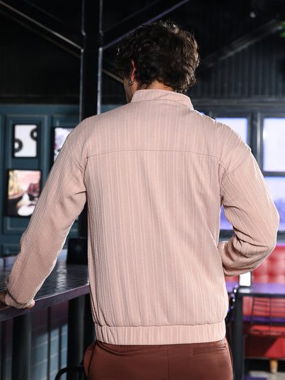 Rope-Tactile Bomber Jacket