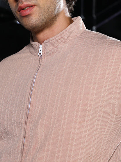 Rope-Tactile Bomber Jacket