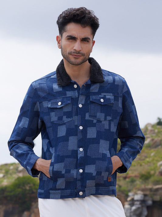 Bar Striped Quilted Jacket
