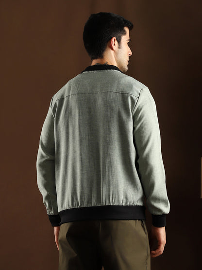 Tactile-Utility Bomber Jacket