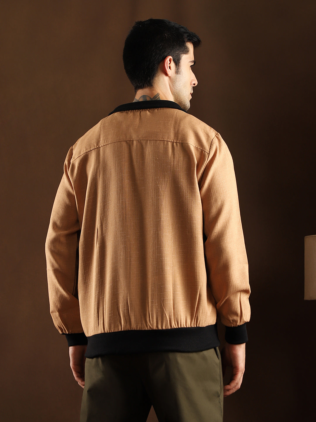 Tactile-Utility Bomber Jacket