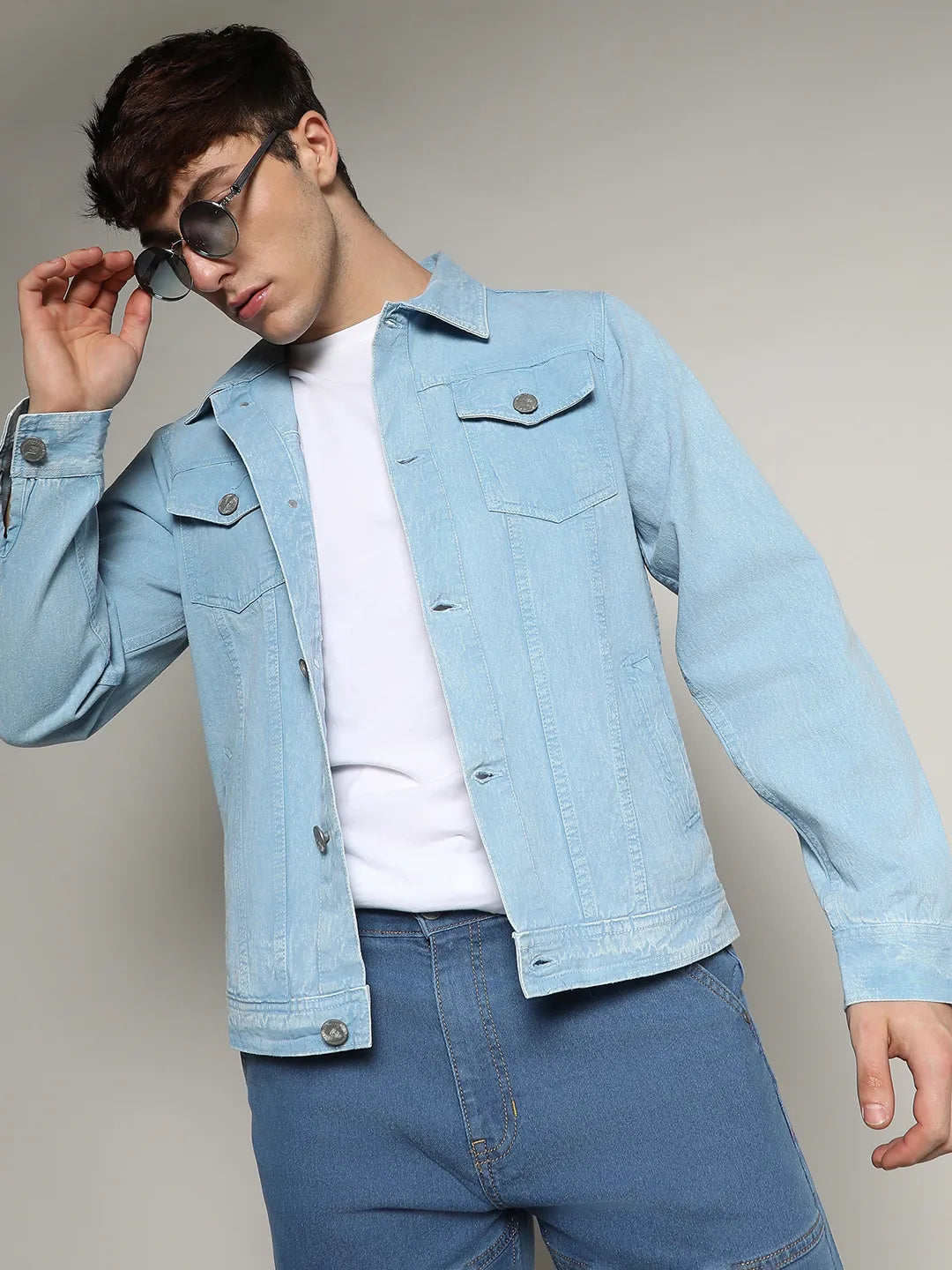 Light-Wash Denim Jacket