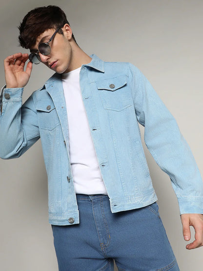 Light-Wash Denim Jacket