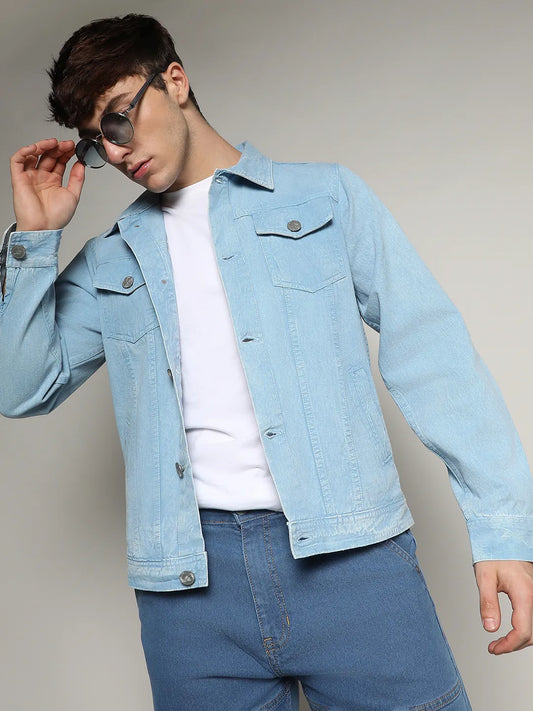 Light-Wash Denim Jacket