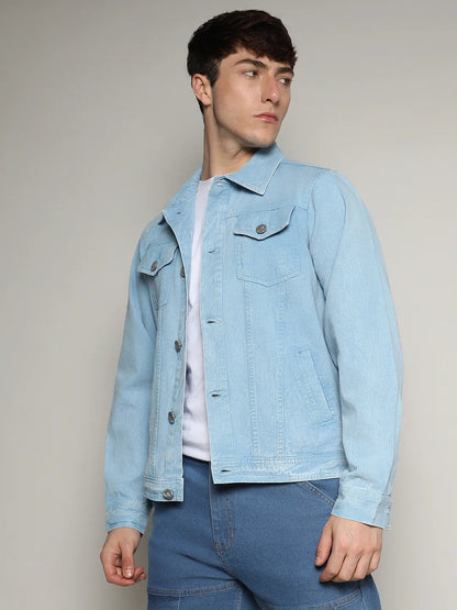Light-Wash Denim Jacket