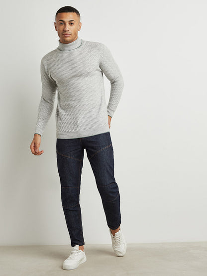 Solid Turtle Neck Sweater