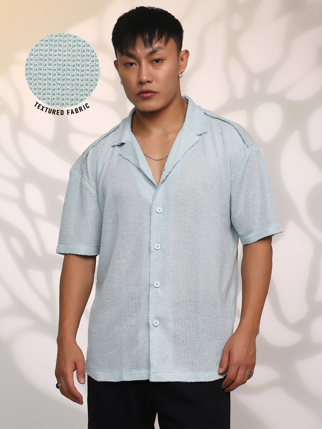 Unhemmed Oversized Shirt