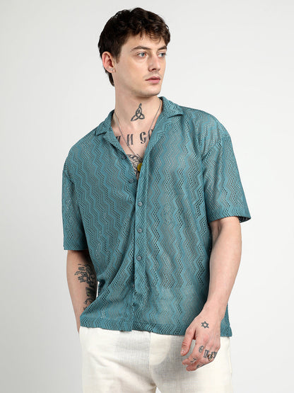 Oversized Zig-Zag Shirt